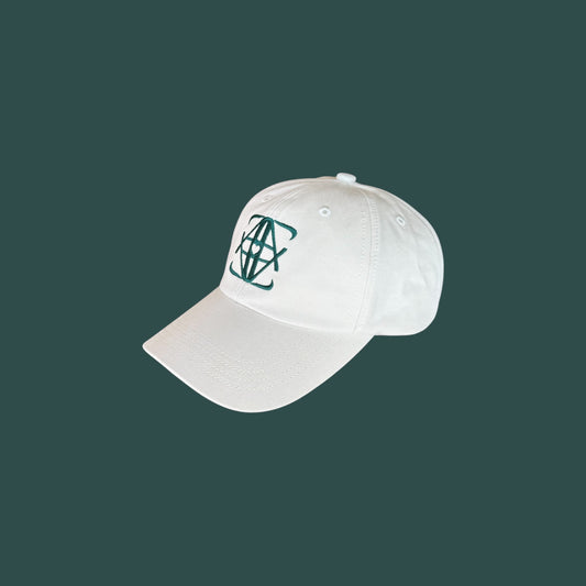 Casquette monogramme crème