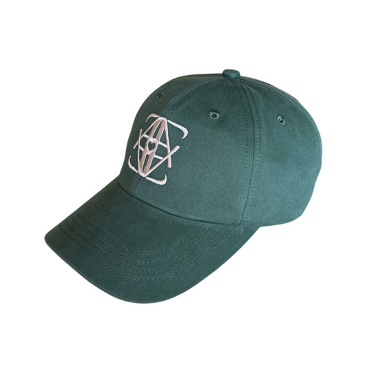 Casquette monogramme verte