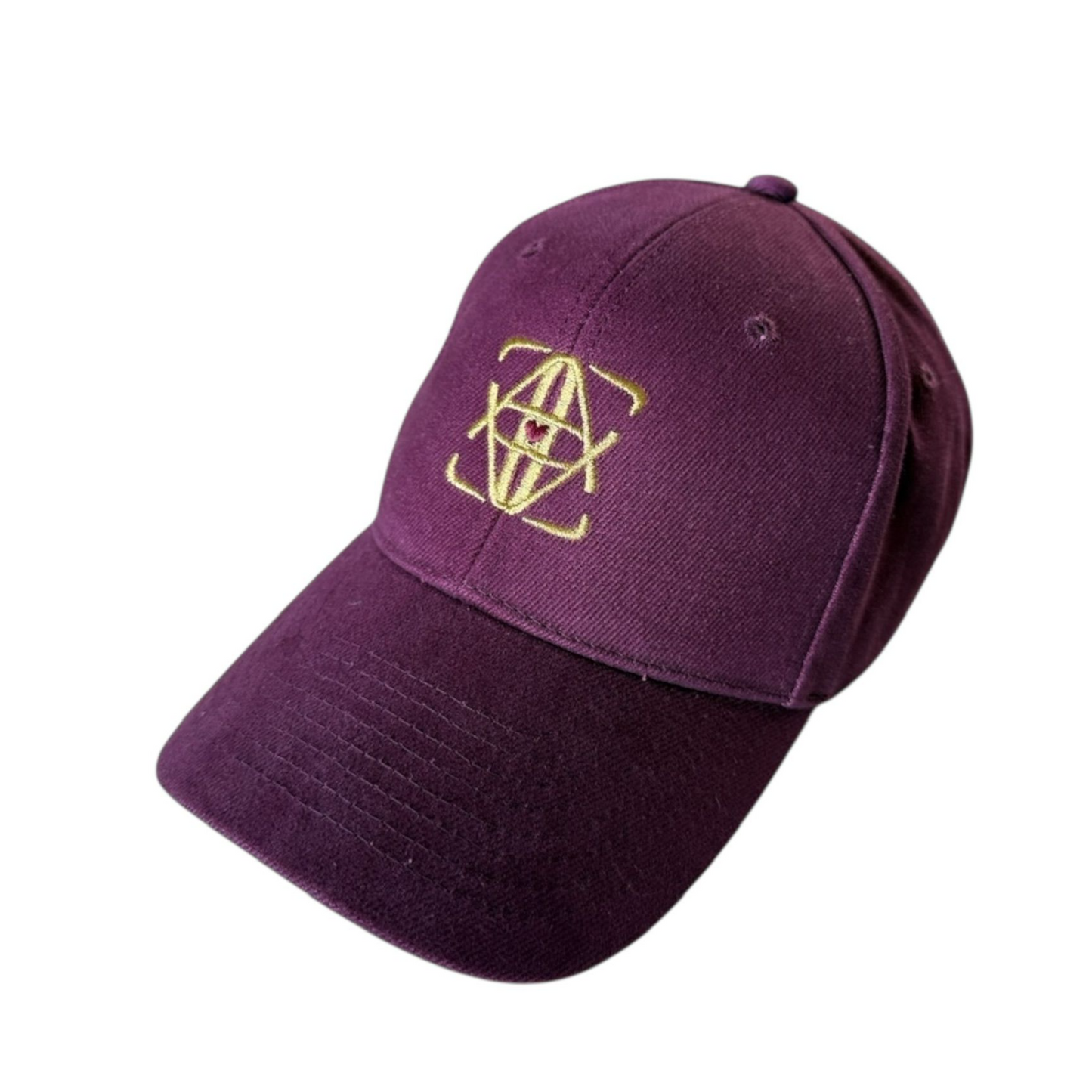 Red burgundy Monogram Cap
