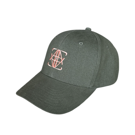 Casquette monogramme verte