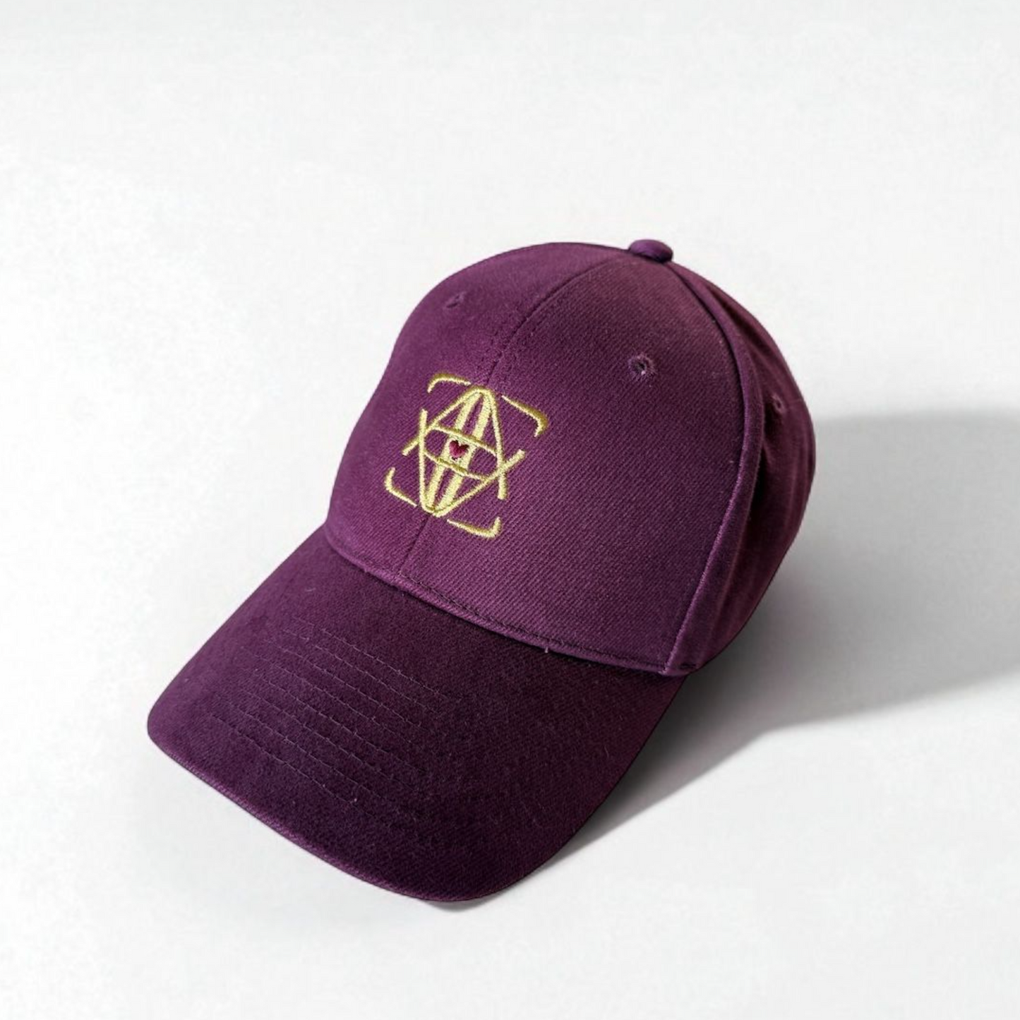 Red burgundy Monogram Cap