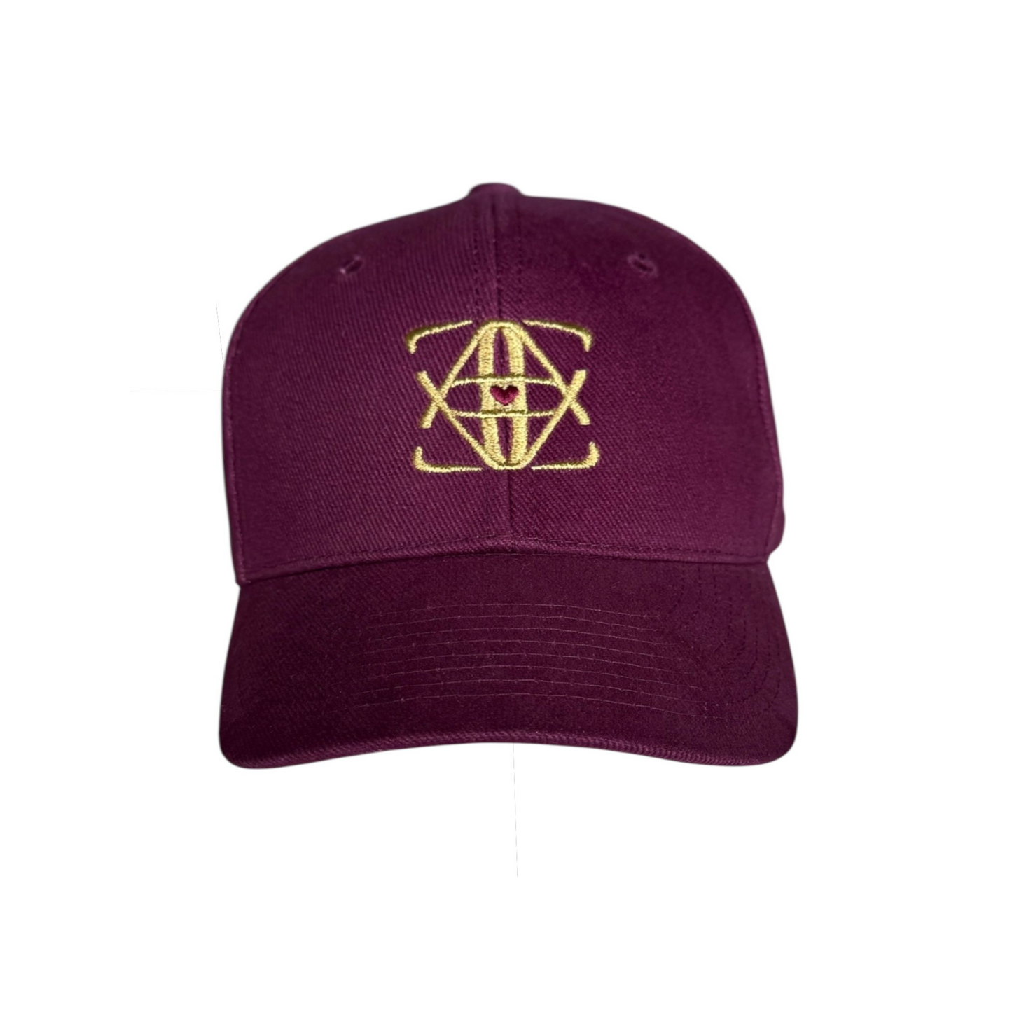 Red burgundy Monogram Cap