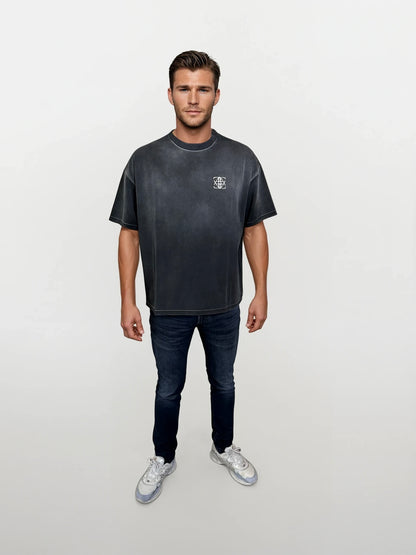 T-shirt oversized effet usé 