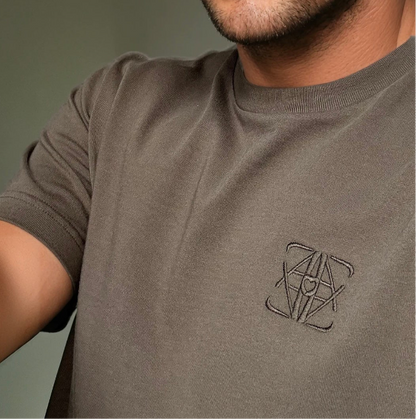 Short-Sleeve Monogram T-Shirt – Maroon
